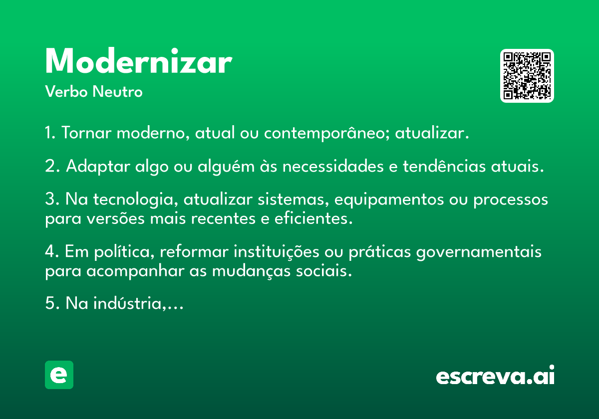 modernizar