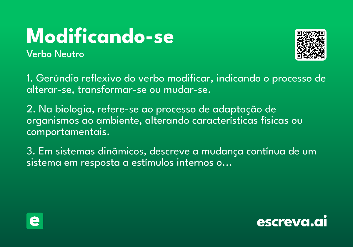 modificando-se