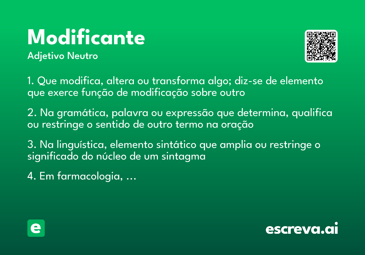 modificante