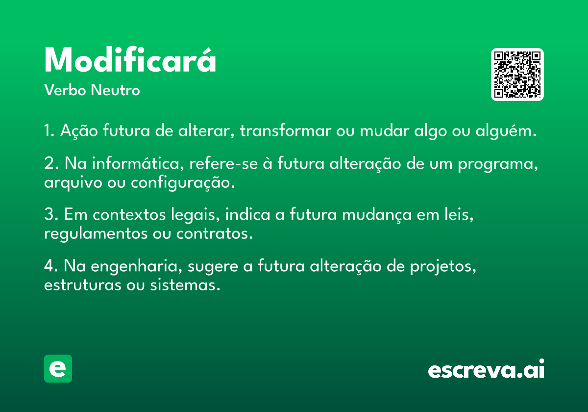 modificará