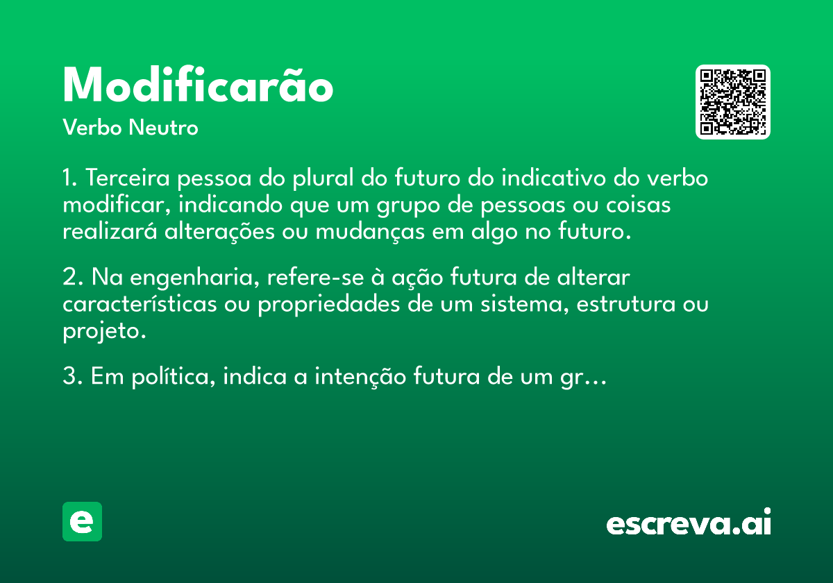 modificarão