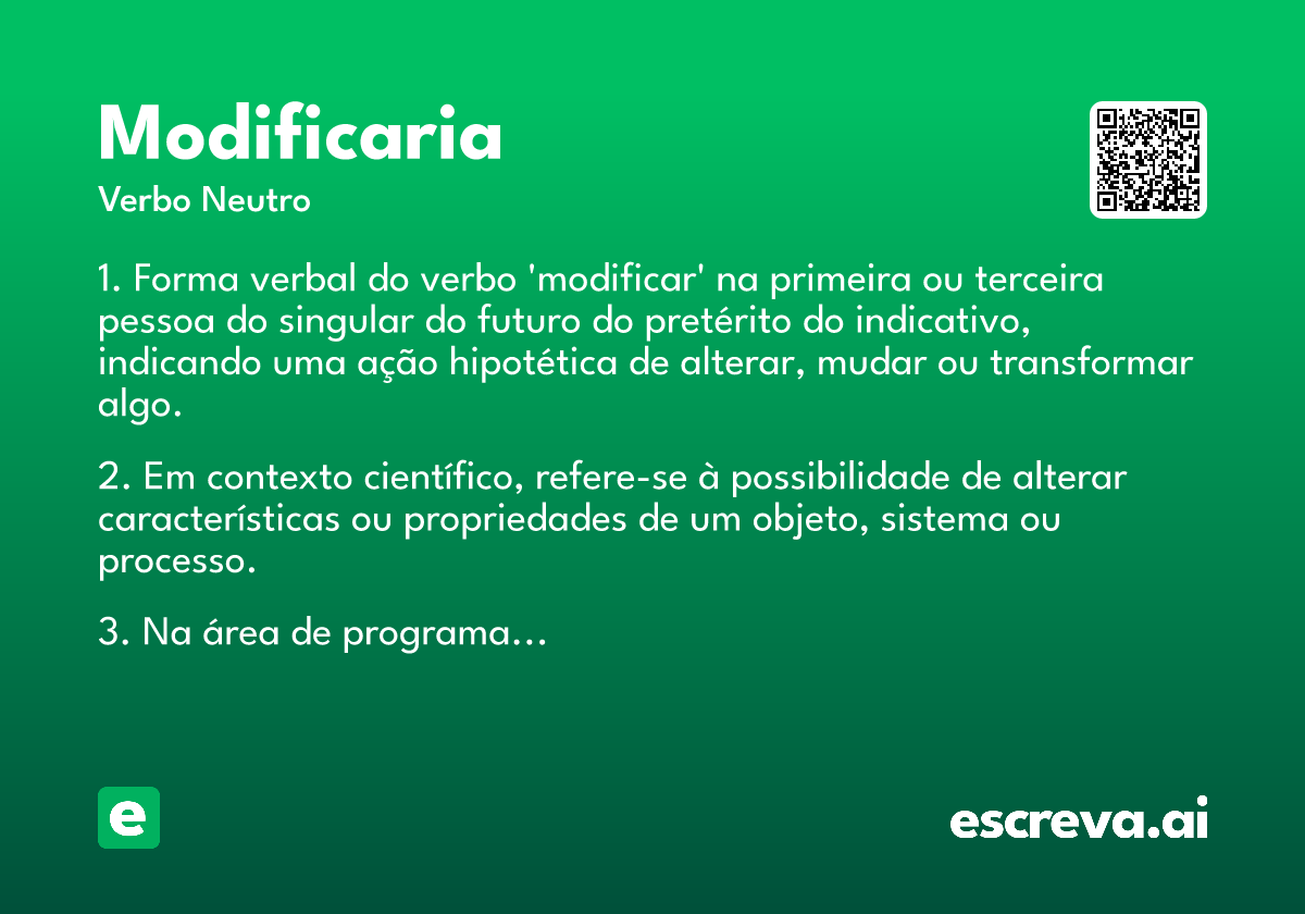 modificaria