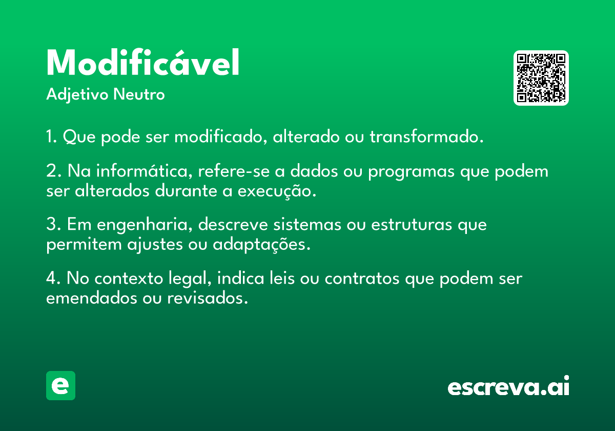 modificável