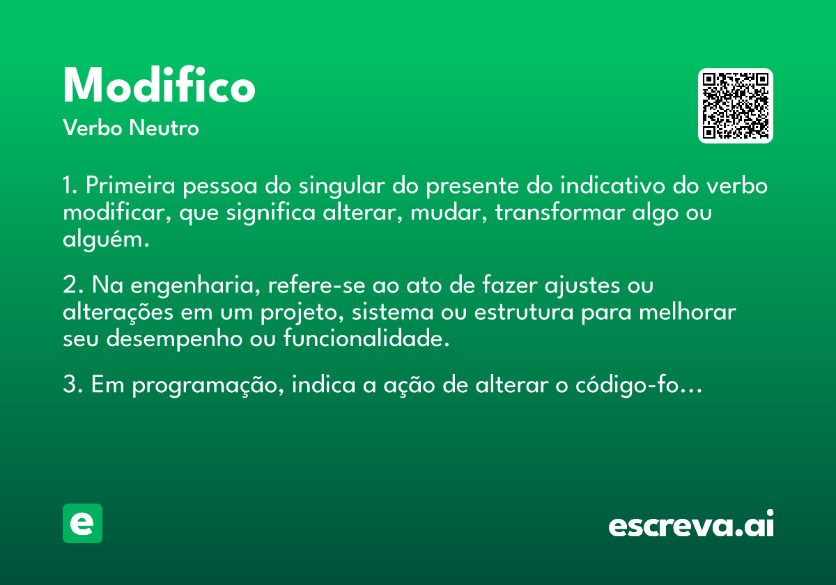 modifico