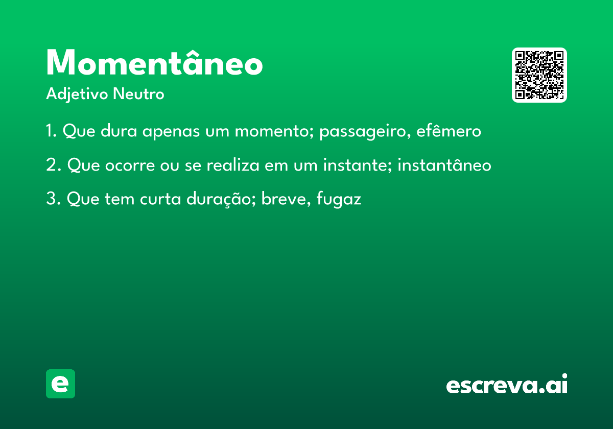 momentâneo