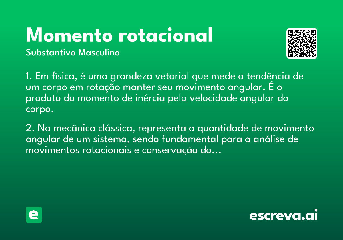momento rotacional