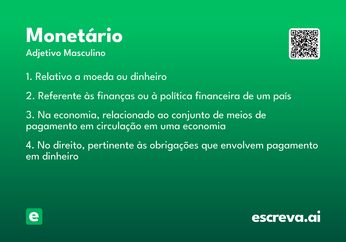 monetário