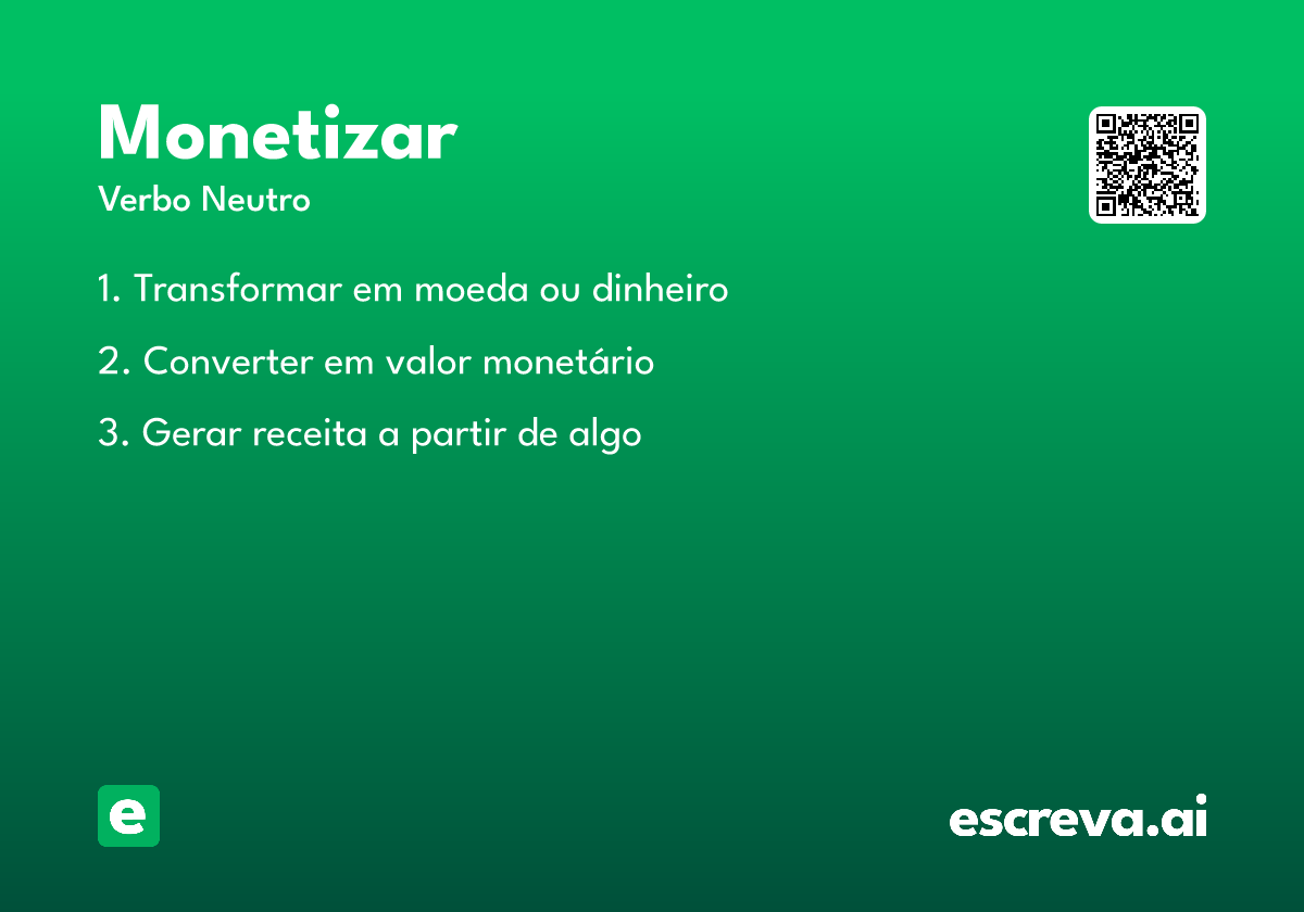 monetizar