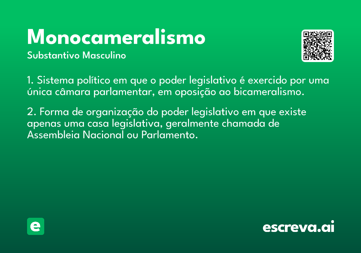 monocameralismo