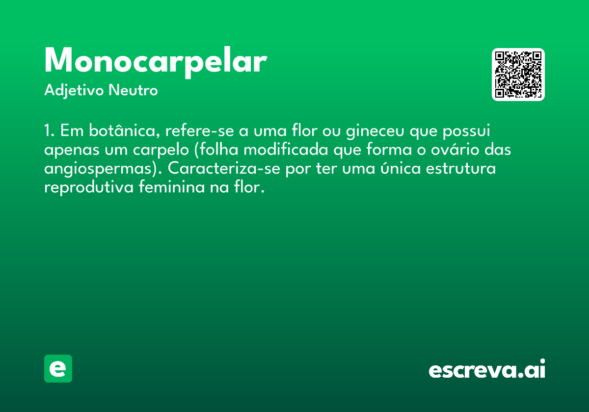 monocarpelar