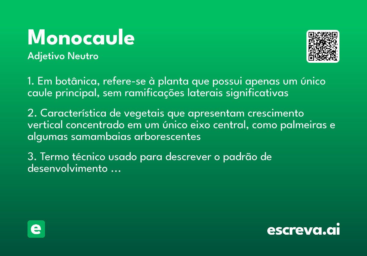 monocaule
