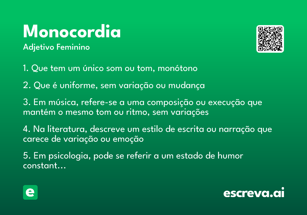 monocordia