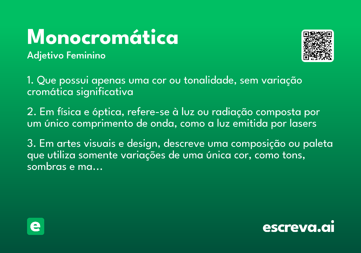 monocromática
