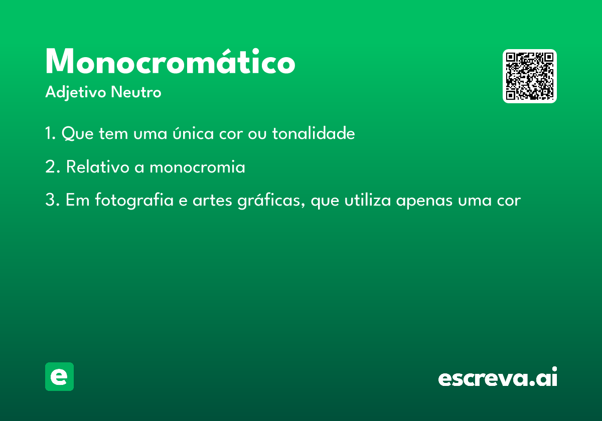 monocromático