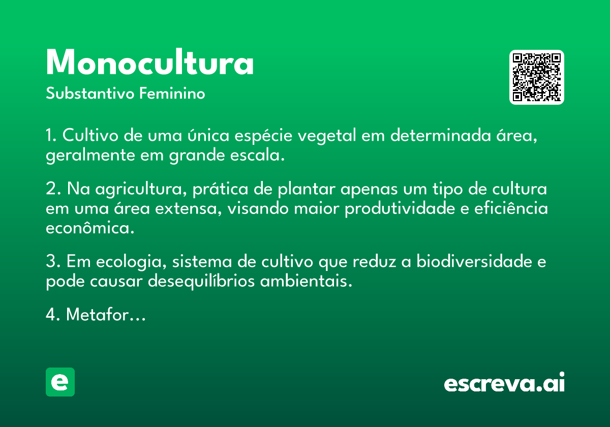 monocultura