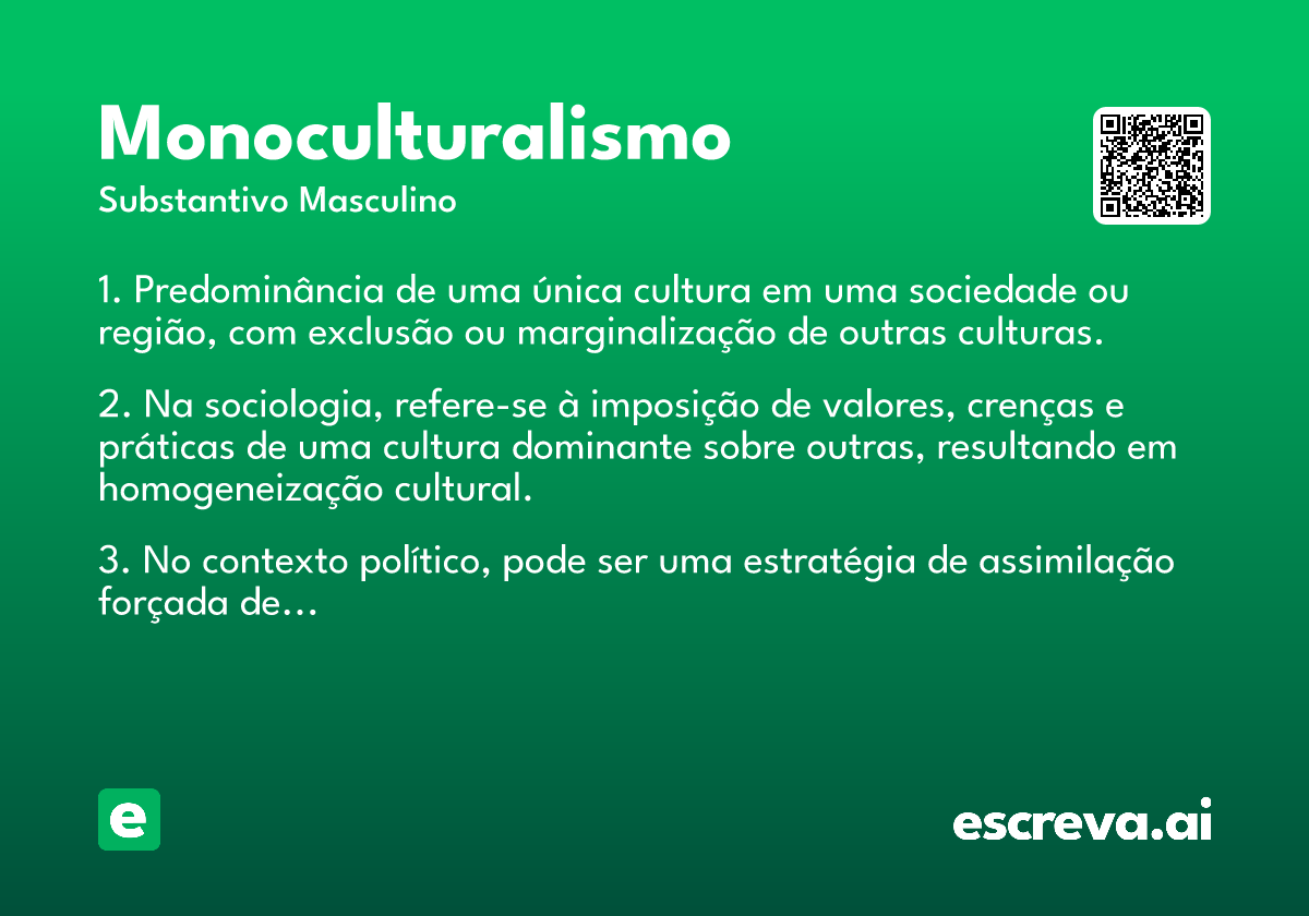 monoculturalismo