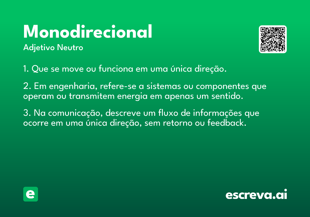 monodirecional