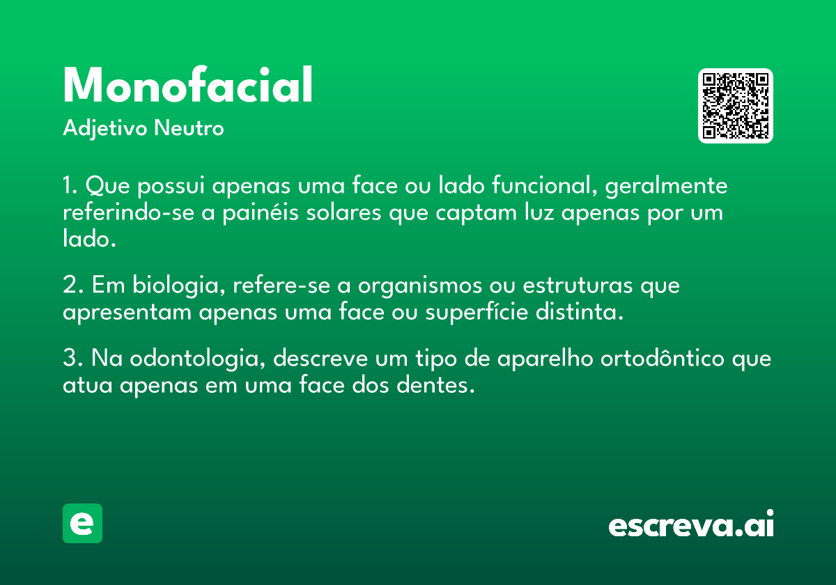 monofacial