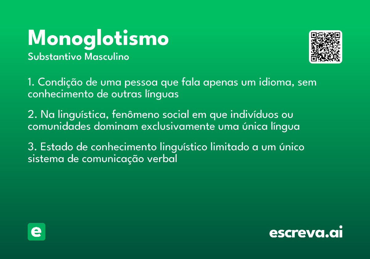 monoglotismo