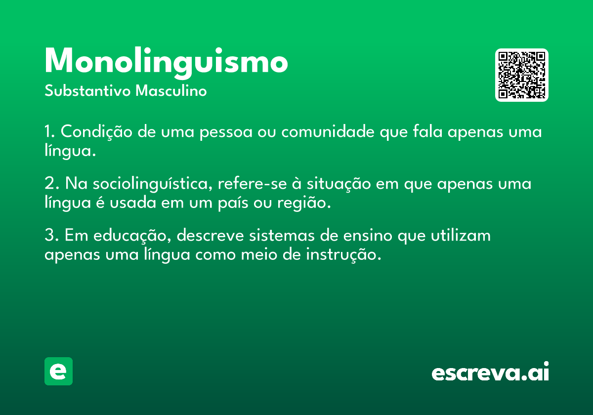 monolinguismo