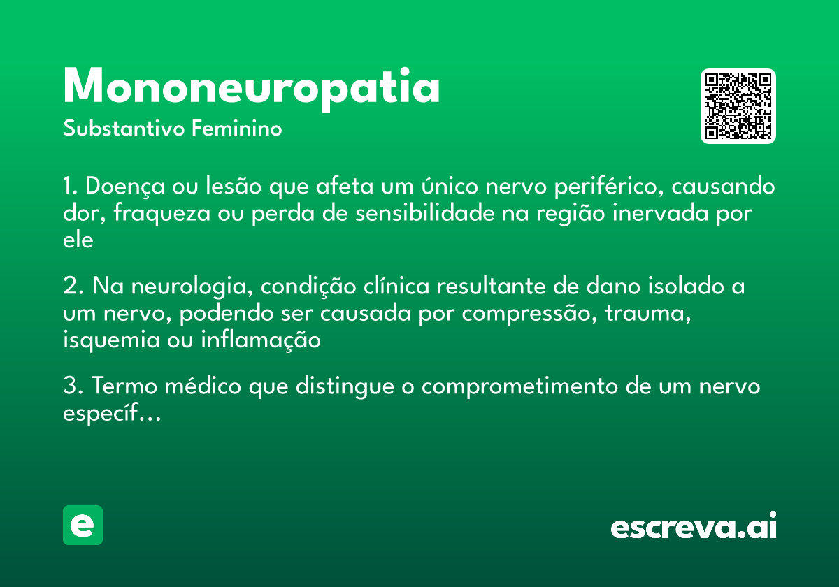 mononeuropatia