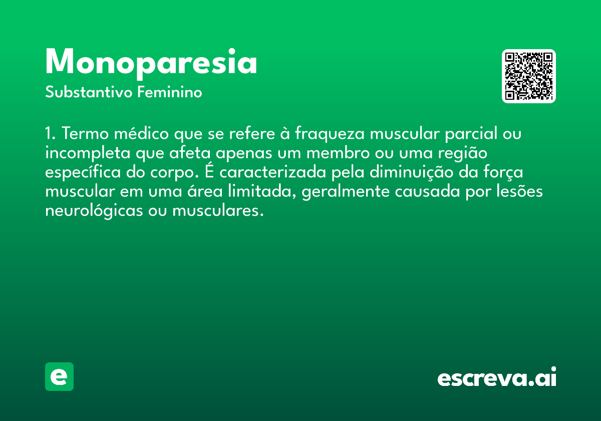 monoparesia