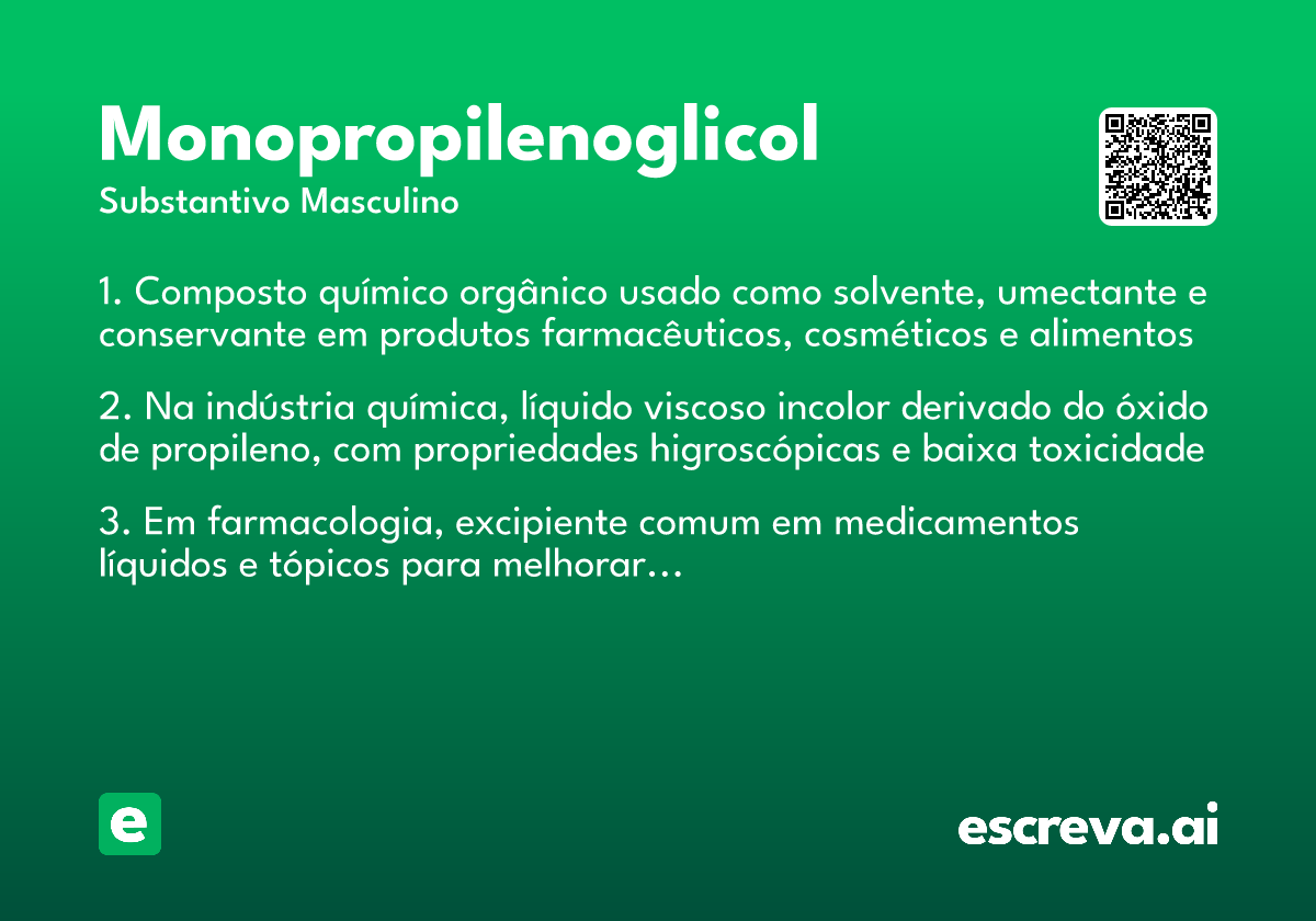 monopropilenoglicol