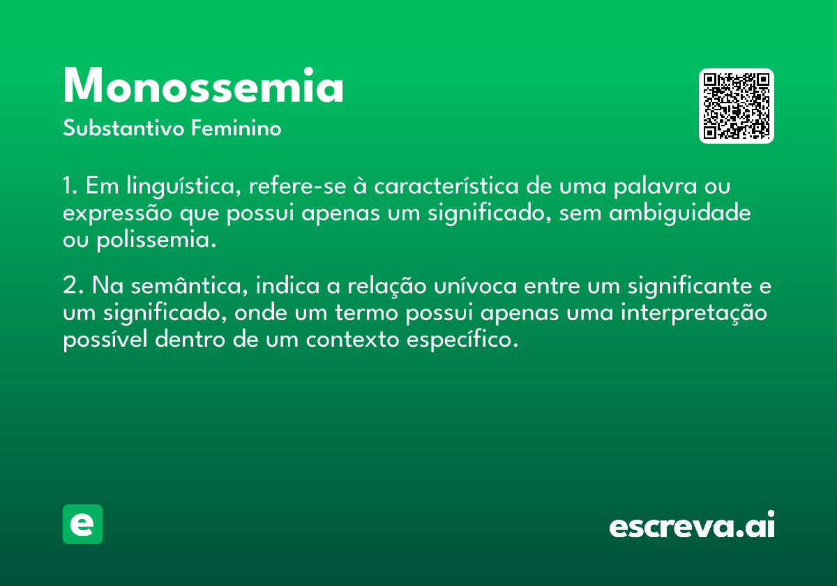 monossemia