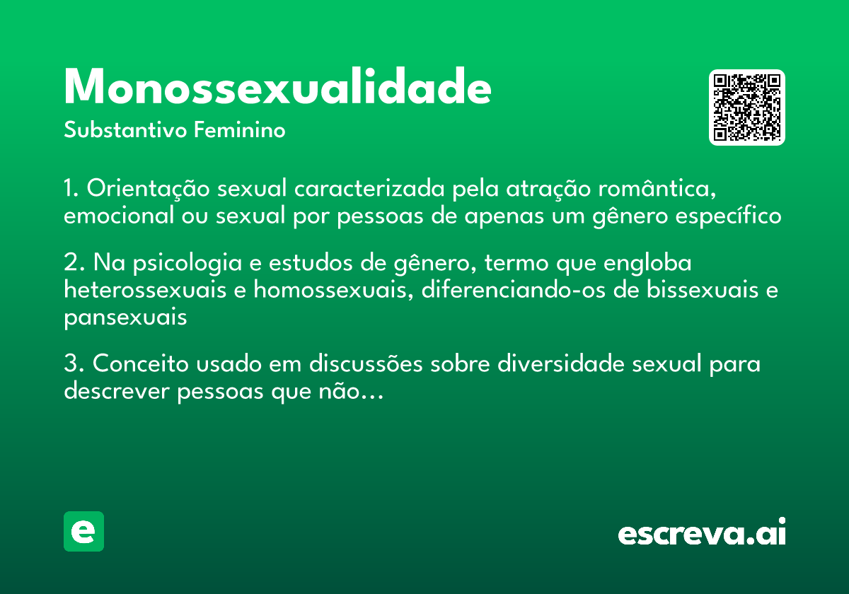 monossexualidade
