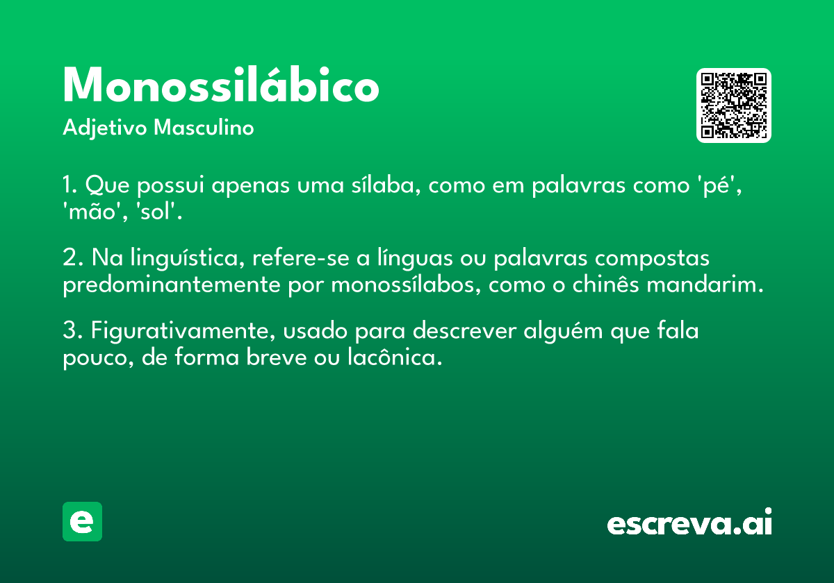 monossilábico