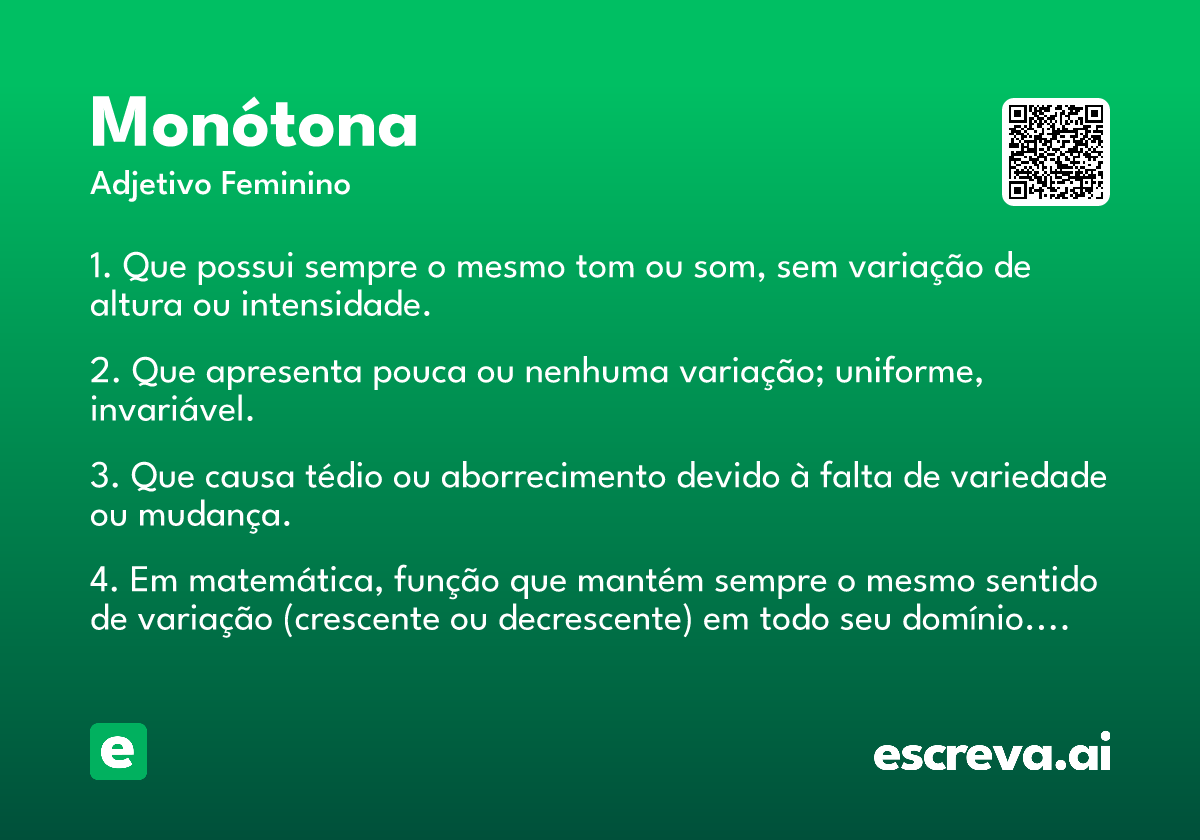 monótona