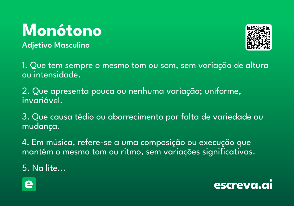 monótono