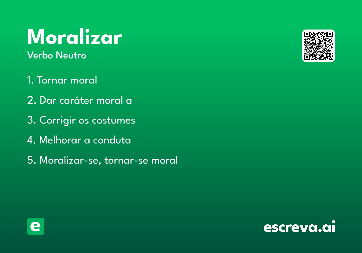 moralizar