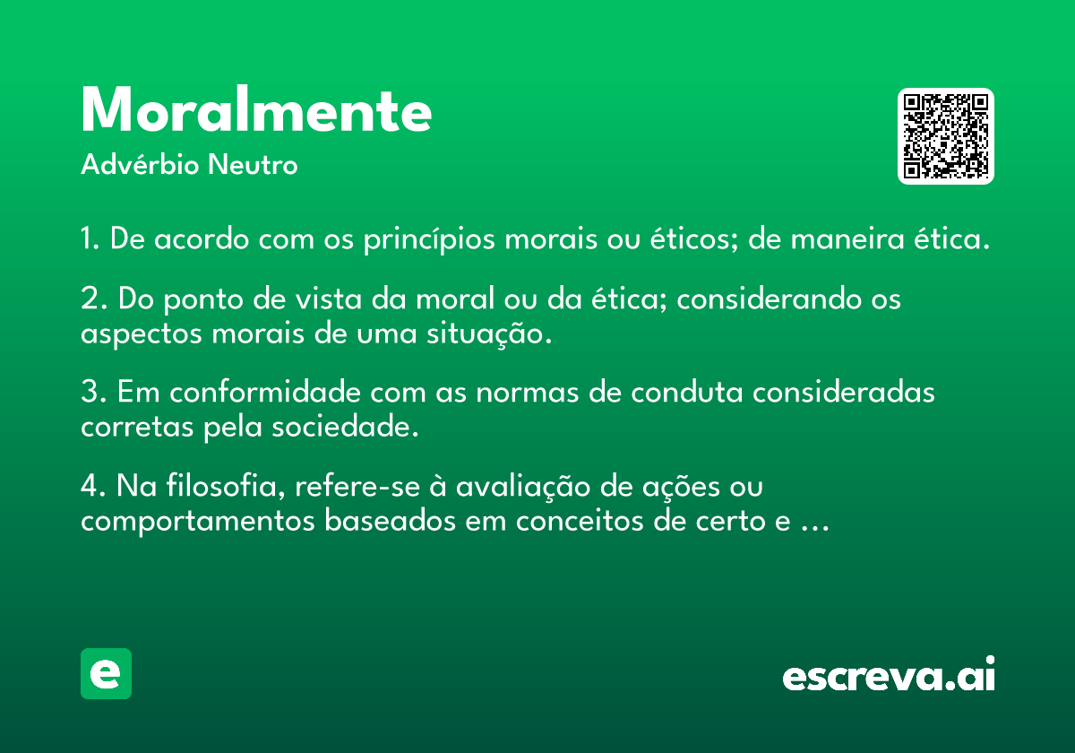 moralmente