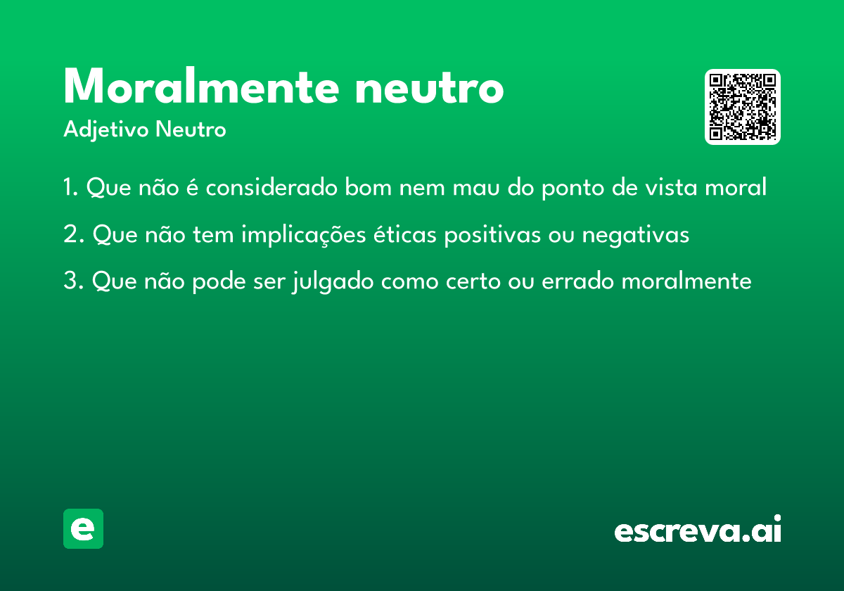 moralmente neutro