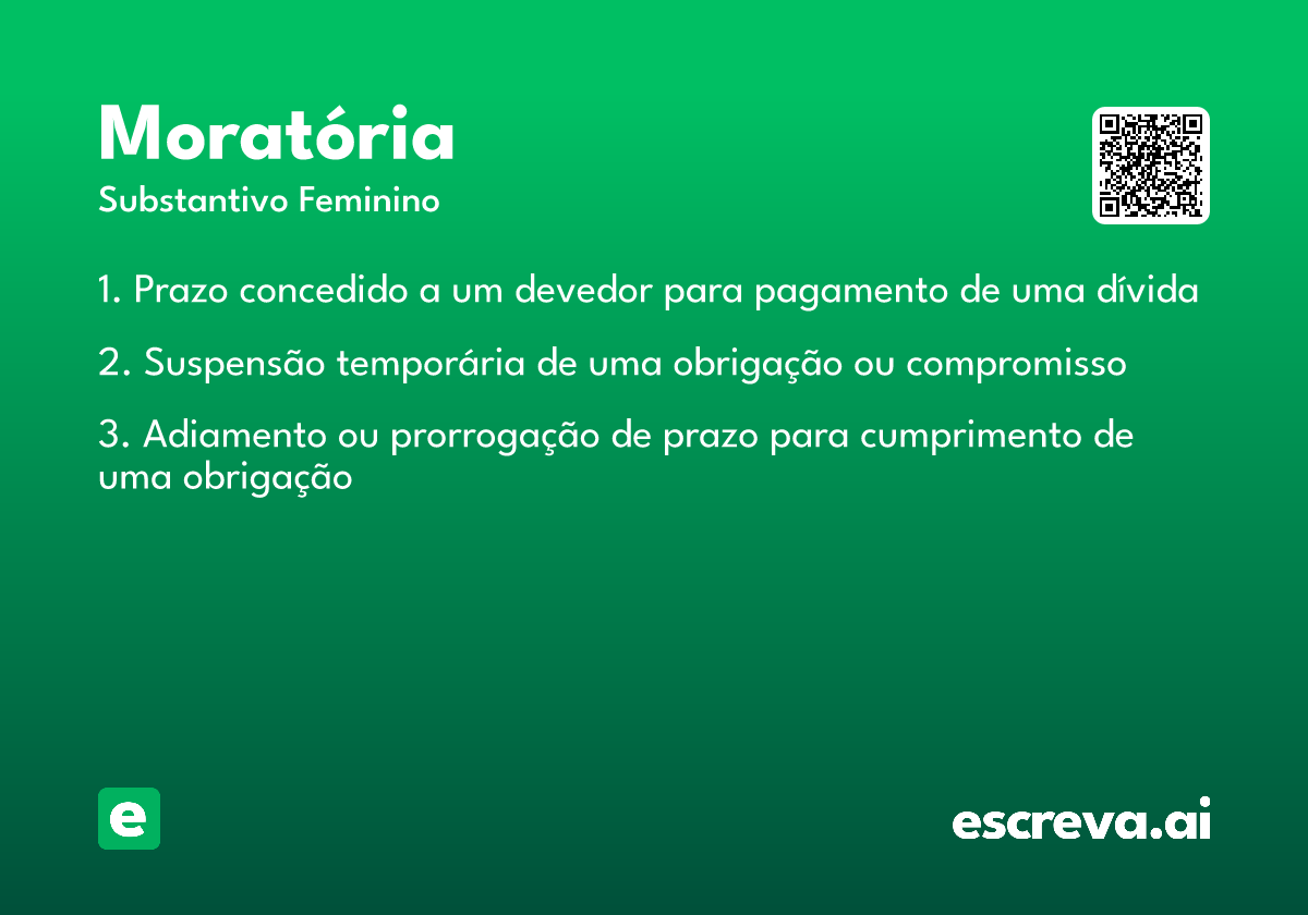 moratória
