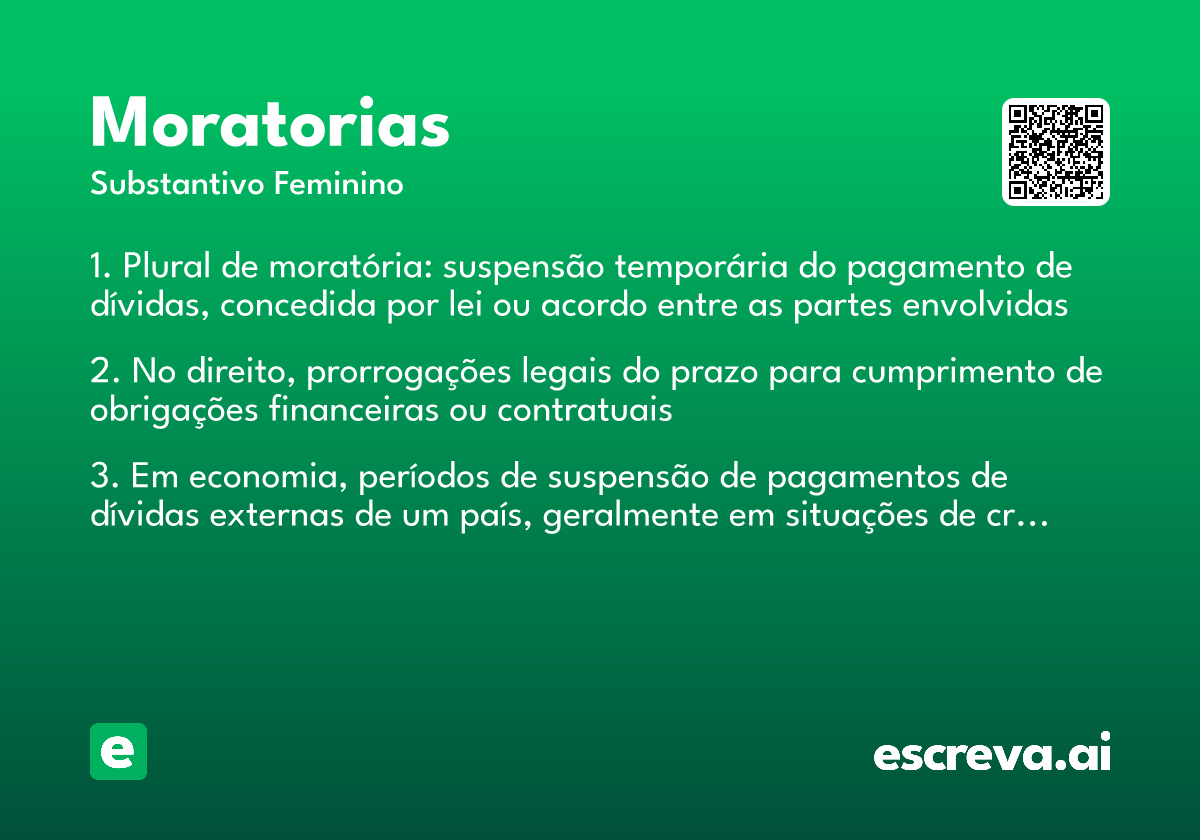 moratorias