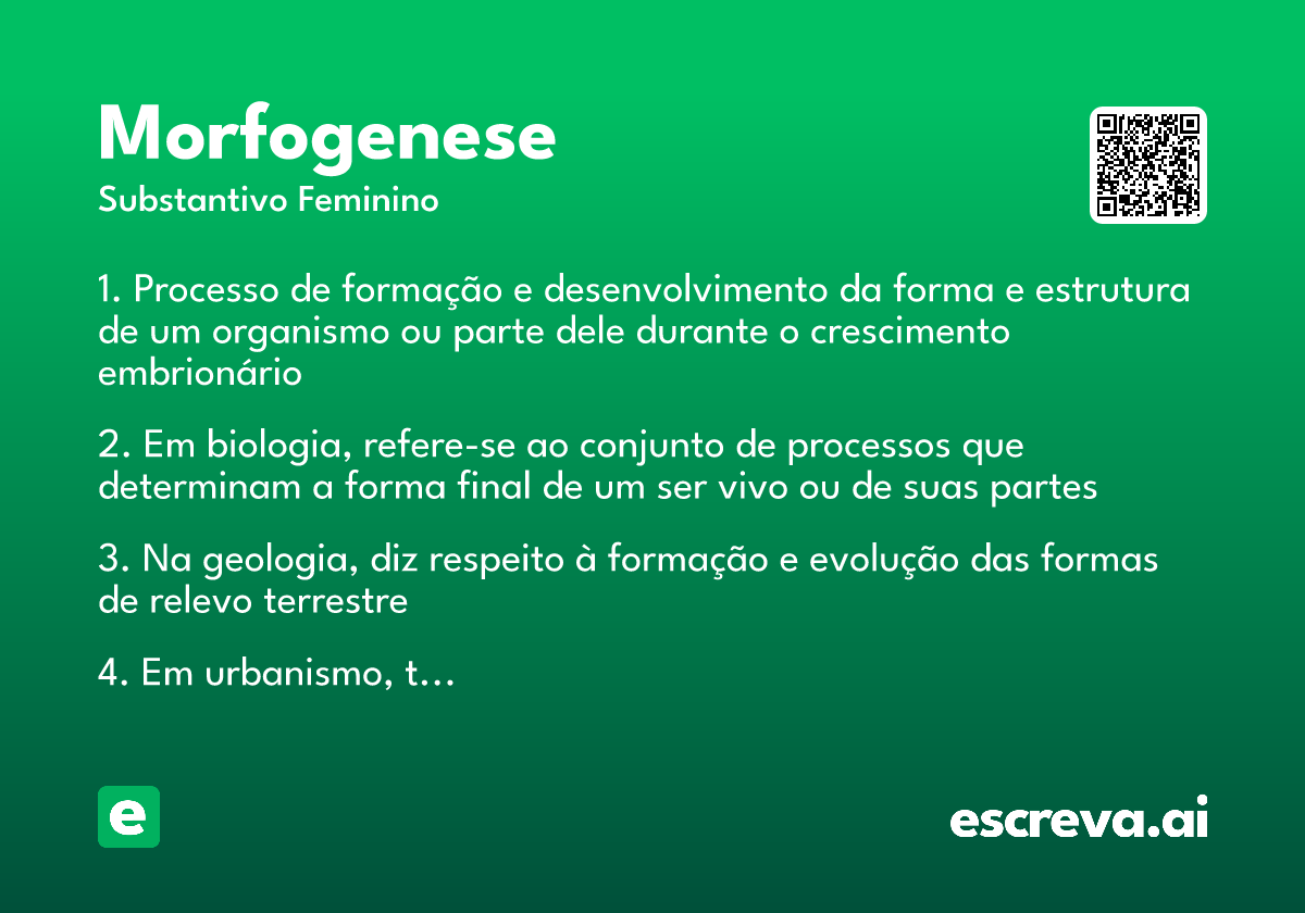morfogenese