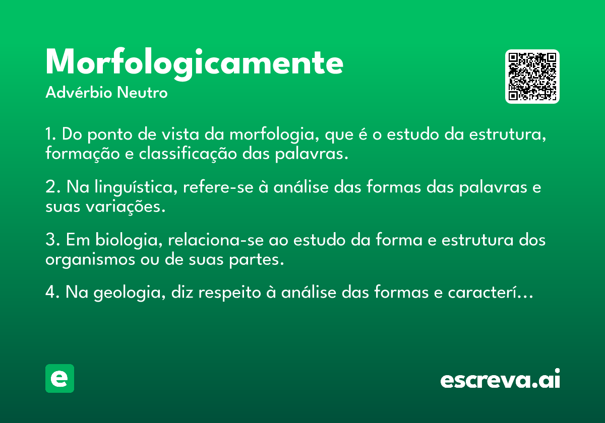 morfologicamente