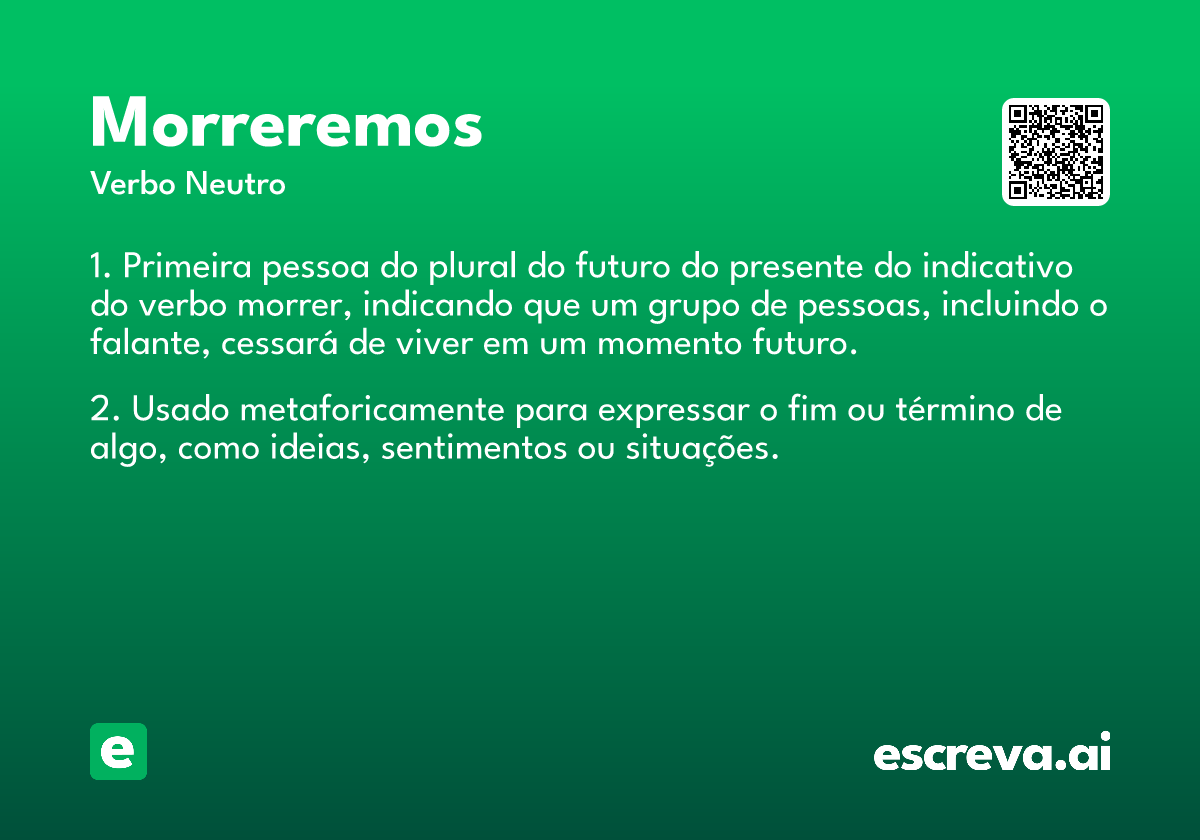 morreremos