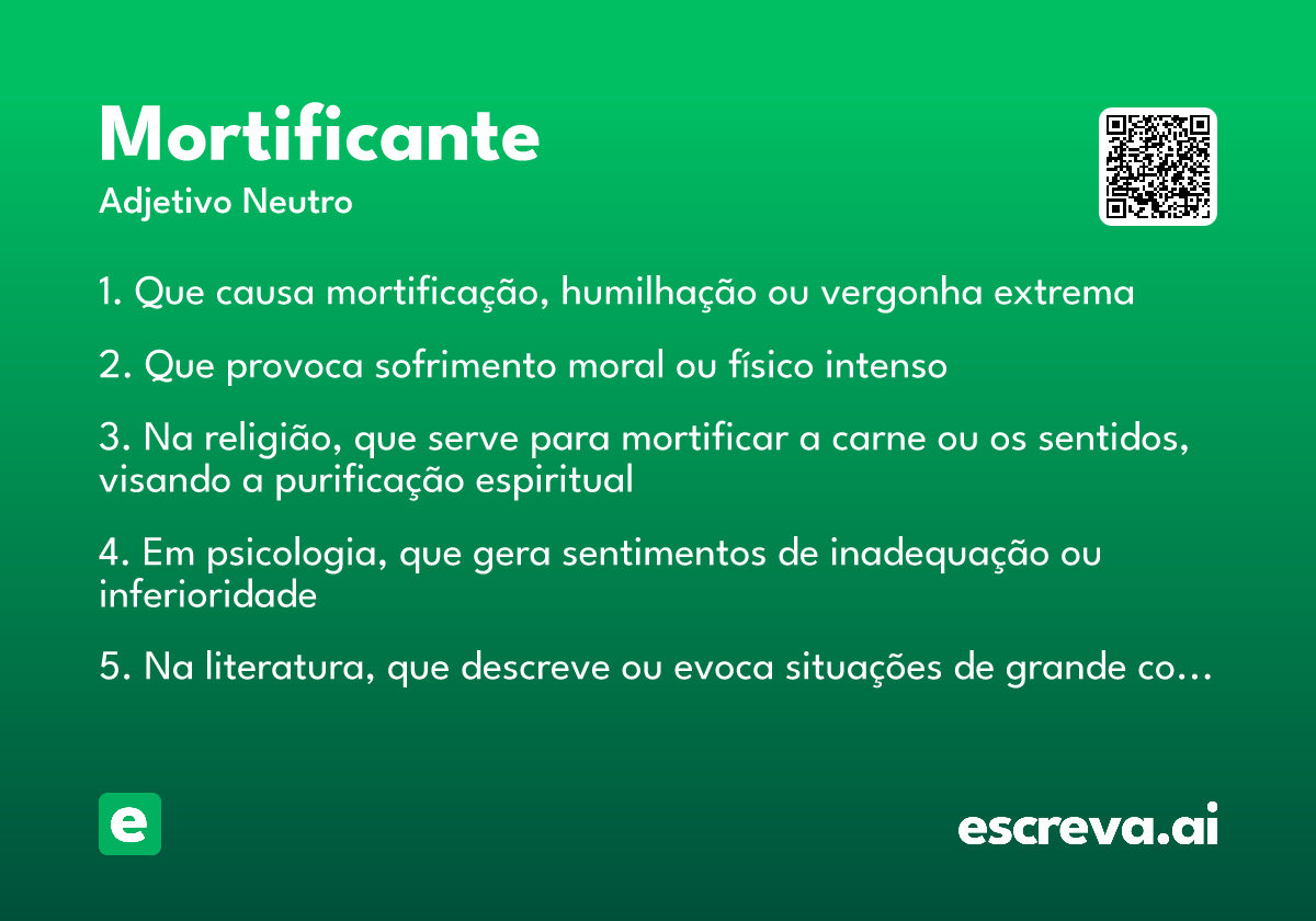 mortificante