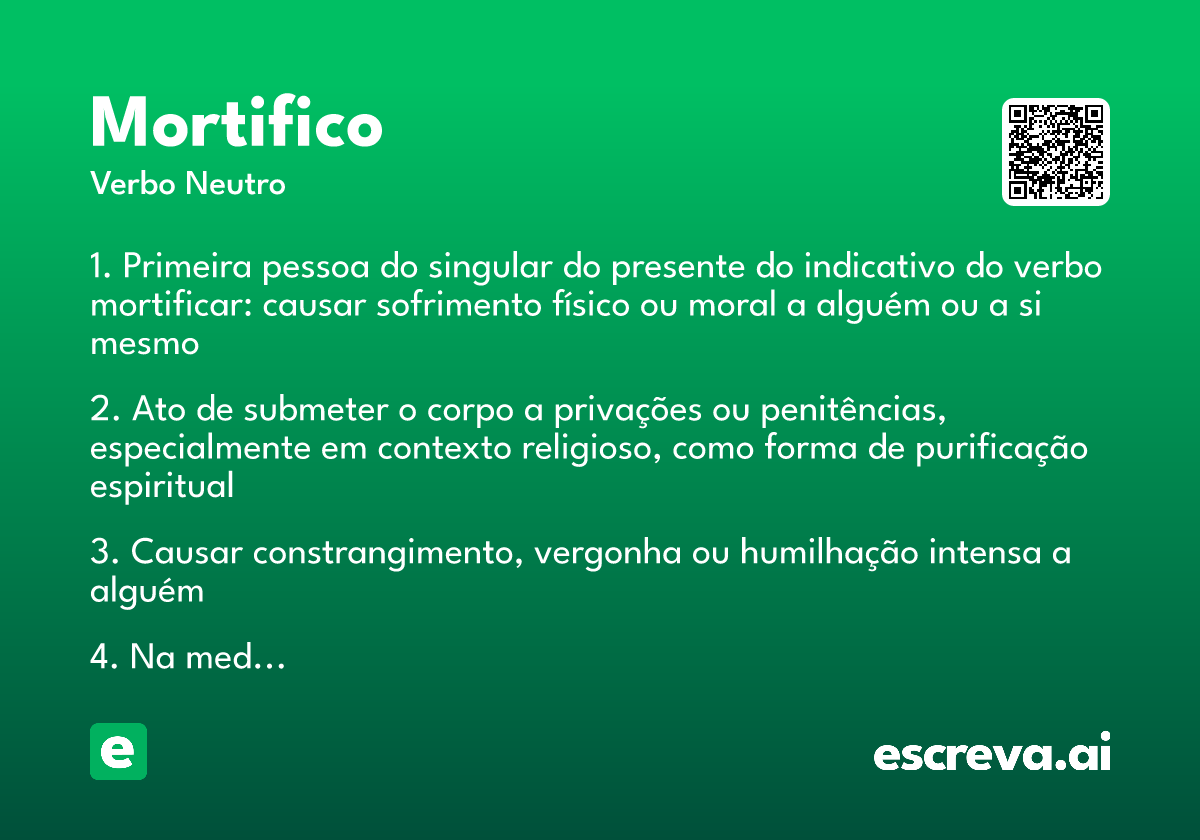 mortifico