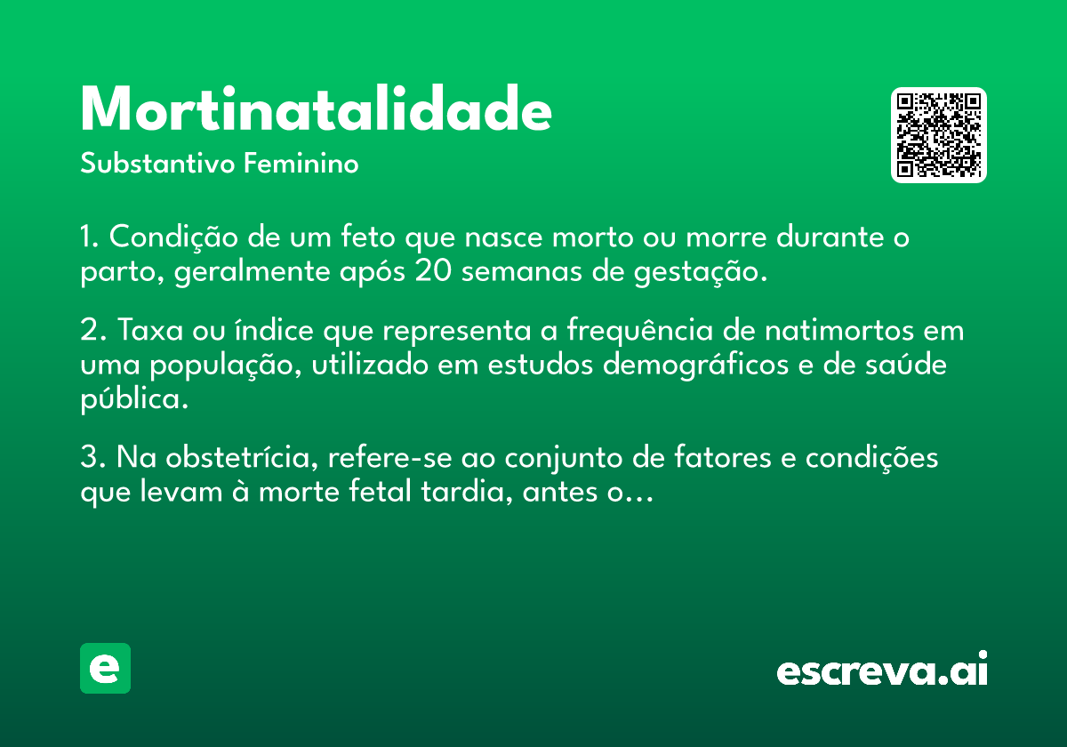 mortinatalidade