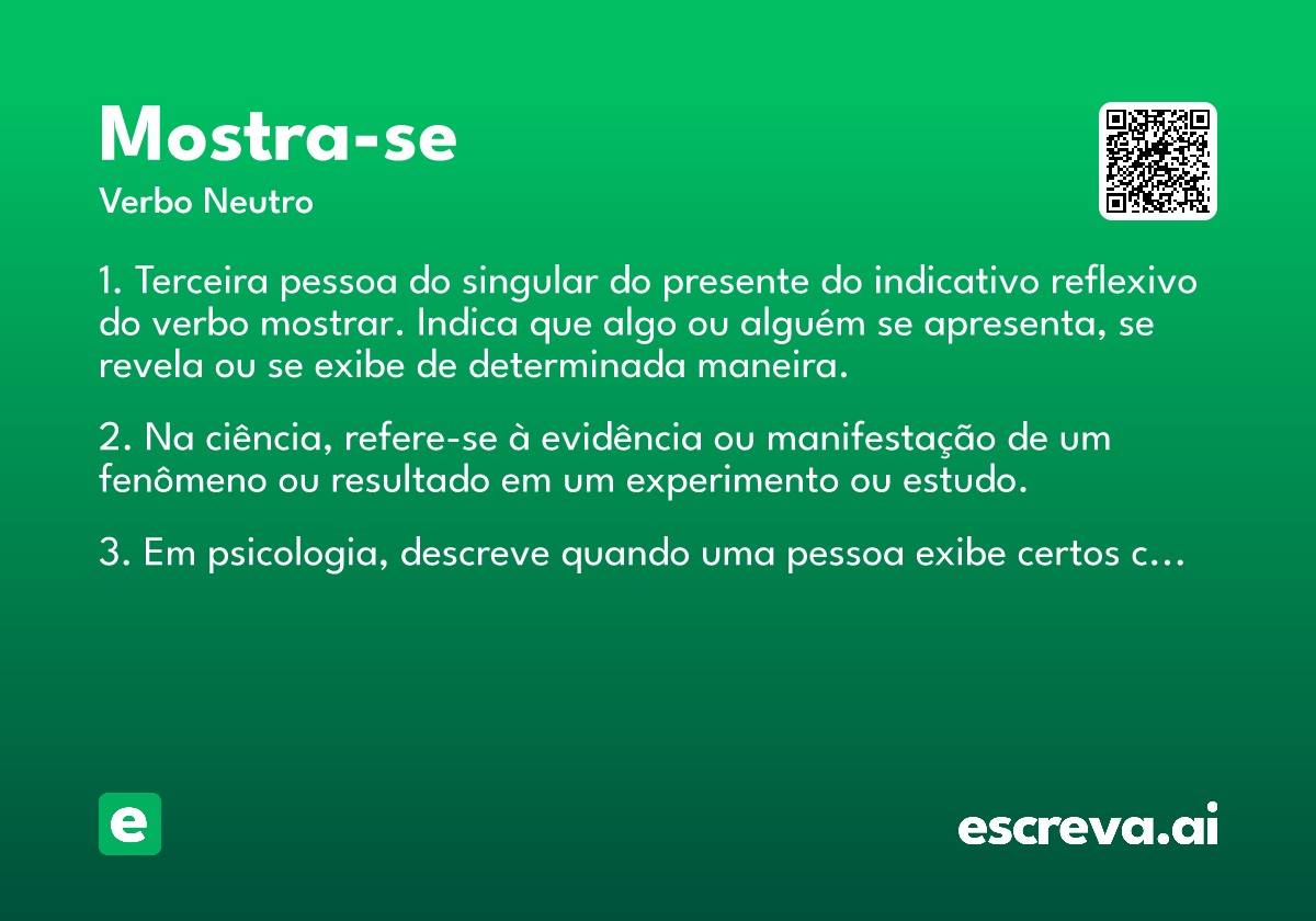 mostra-se