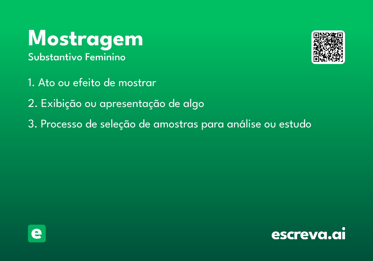 mostragem
