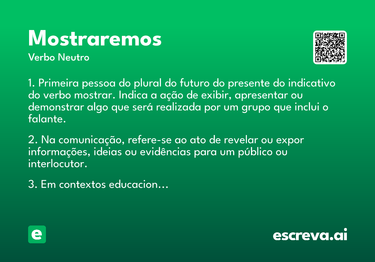 mostraremos