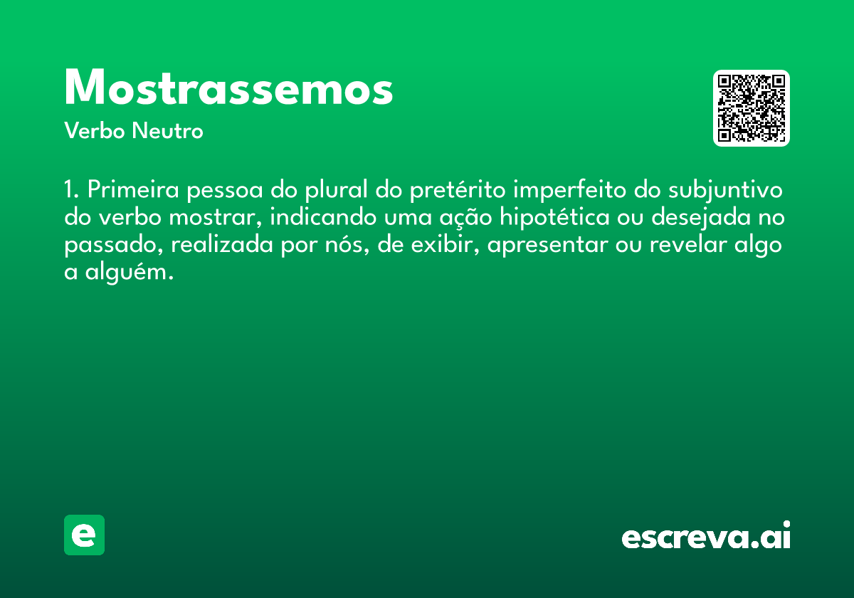 mostrassemos