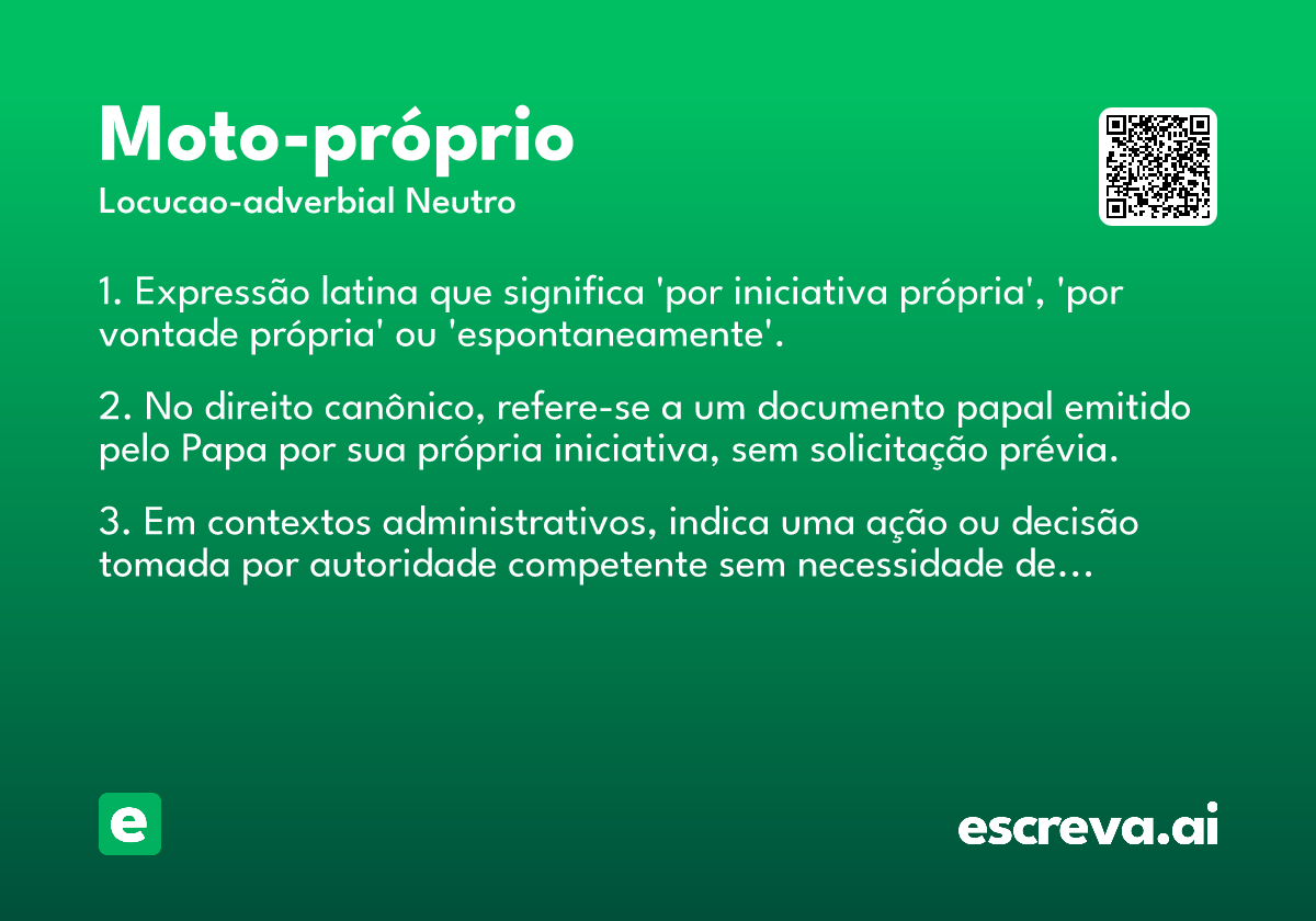 moto-próprio