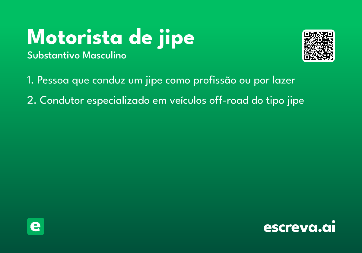 motorista de jipe