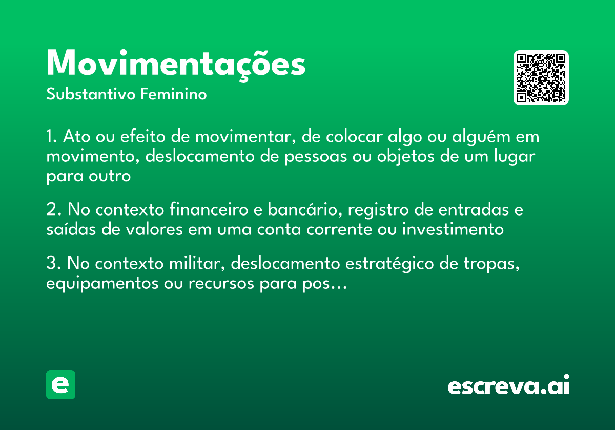 movimentações